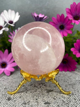 Load image into Gallery viewer, Discounted Rose Quartz Crystal Sphere