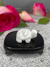 Load image into Gallery viewer, Howlite Tortoise Crystal Carving