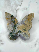 Load image into Gallery viewer, Stunning Ocean Jasper Butterfly Carving 1pc