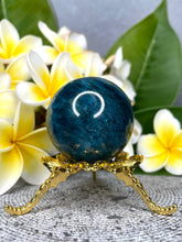 Load image into Gallery viewer, Breathtaking Blue Apatite Crystal Sphere Ball