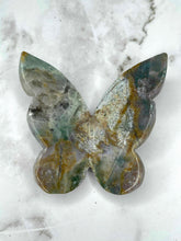 Load image into Gallery viewer, Stunning Ocean Jasper Butterfly Carving 1pc
