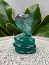 Load image into Gallery viewer, Stunning Fluorite Crystal Snake Carving
