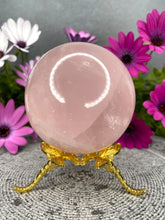 Load image into Gallery viewer, Discounted Rose Quartz Crystal Sphere