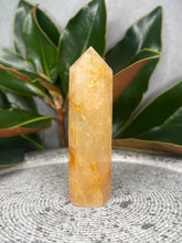 Load image into Gallery viewer, Empowerment Golden Healer Crystal Tower Point