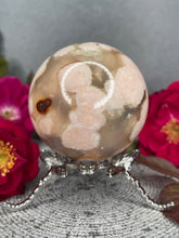 Load image into Gallery viewer, Amazing Flower Agate Crystal Sphere