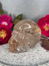 Load image into Gallery viewer, Beautiful Garden Quartz Crystal Skull Carving