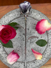 Load image into Gallery viewer, Dream Amethyst Crystal Rose Silver Stem