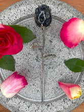 Load image into Gallery viewer, Sodalite Rose Crystal Carving With Silver Stem