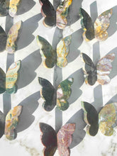 Load image into Gallery viewer, Stunning Ocean Jasper Butterfly Carving 1pc