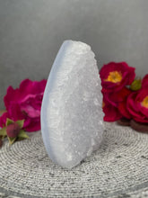 Load image into Gallery viewer, Inner Peace Blue Lace Agate Crystal Flame Cluster