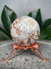 Load image into Gallery viewer, Pretty Mexican Crazy Lace Agate Crystal Sphere Druzy