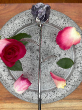 Load image into Gallery viewer, Peace Dream Amethyst Crystal Rose Silver Stem