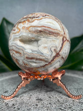 Load image into Gallery viewer, Grounding Mexican Crazy Lace Agate Crystal Sphere Druzy