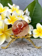 Load image into Gallery viewer, Stunning Fire Quartz Hematoid Crystal Sphere Ball
