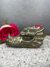 Load image into Gallery viewer, Stunning Pyrite Crystal Dragon Head Carving