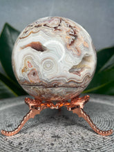 Load image into Gallery viewer, Grounding Mexican Crazy Lace Agate Crystal Sphere Druzy
