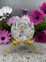 Load image into Gallery viewer, Beautiful Crackle Clear Quartz Crystal Sphere