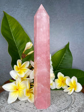 Load image into Gallery viewer, Beautiful High Quality Rose Quartz Crystal Tower Point