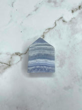 Load image into Gallery viewer, Serene Blue Lace Agate Crystal Tower Point 1pc