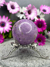 Load image into Gallery viewer, Atlantisite Purple Stichtite Serpentine Crystal Sphere