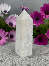 Load image into Gallery viewer, White Agate Crystal Tower Point