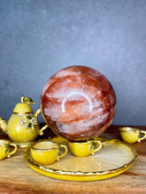 Load image into Gallery viewer, Stunning Fire Quartz Hematoid Crystal Sphere Ball