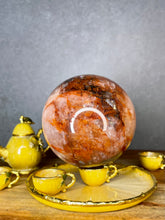 Load image into Gallery viewer, Stunning Fire Quartz Hematoid Crystal Sphere Orb