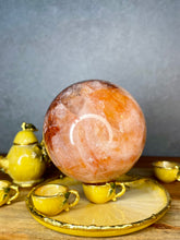 Load image into Gallery viewer, Stunning Fire Quartz Hematoid Crystal Sphere Orb