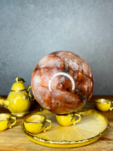 Load image into Gallery viewer, Stunning Fire Quartz Hematoid Crystal Sphere Orb