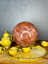 Load image into Gallery viewer, Beautiful Fire Quartz Hematoid Sphere Crystal Ball