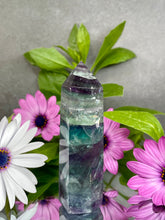 Load image into Gallery viewer, Natural Rainbow Fluorite Crystal Tower Point