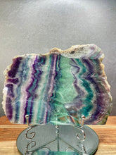 Load image into Gallery viewer, Stunning Polished Rainbow Fluorite Natural Crystal Slab