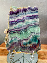 Load image into Gallery viewer, Polished Rainbow Fluorite Natural Crystal Slab