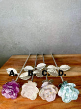 Load image into Gallery viewer, Stunning Crystal Rose With Silver Metal Stem