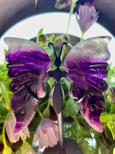 Load image into Gallery viewer, Stunning Mini Purple Fluorite Crystal Butterfly Wings
