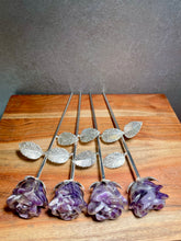 Load image into Gallery viewer, Chevron Dream Amethyst Crystal Rose