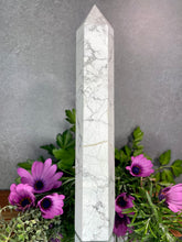 Load image into Gallery viewer, Natural Howlite Crystal Tower Point