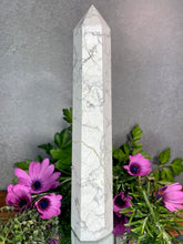 Load image into Gallery viewer, Natural Howlite Crystal Tower Point