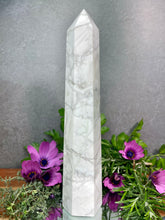 Load image into Gallery viewer, Stunning Natural Howlite Crystal Tower Point
