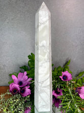 Load image into Gallery viewer, Stunning Natural Howlite Crystal Tower Point