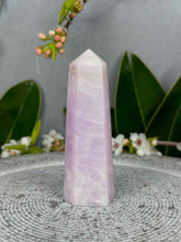 Load image into Gallery viewer, Relaxing Kunzite Crystal Tower Point
