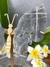 Load image into Gallery viewer, Stunning Labradorite Crystal Butterfly Wings Violet Flash
