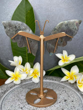 Load image into Gallery viewer, Labradorite Crystal Butterfly Wings Orange Purple Flash