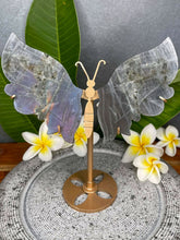 Load image into Gallery viewer, Labradorite Crystal Butterfly Wings Violet Flash