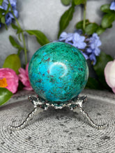 Load image into Gallery viewer, Shattuckite Chrysocolla Malachite Crystal Sphere