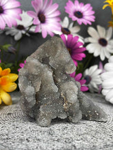 Load image into Gallery viewer, Strength Druzy Sphalerite Crystal Tower Point Freeform