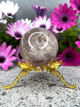 Load image into Gallery viewer, Purple Fluorite Transparent Crystal Sphere