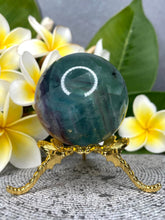 Load image into Gallery viewer, Stunning Rainbow Fluorite Crystal Sphere Ball
