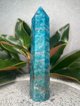 Load image into Gallery viewer, Energetic Blue Apatite Crystal Tower Point