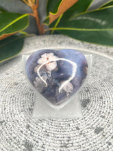 Load image into Gallery viewer, Self-Love Blue Flower Agate Crystal Love Heart Carving